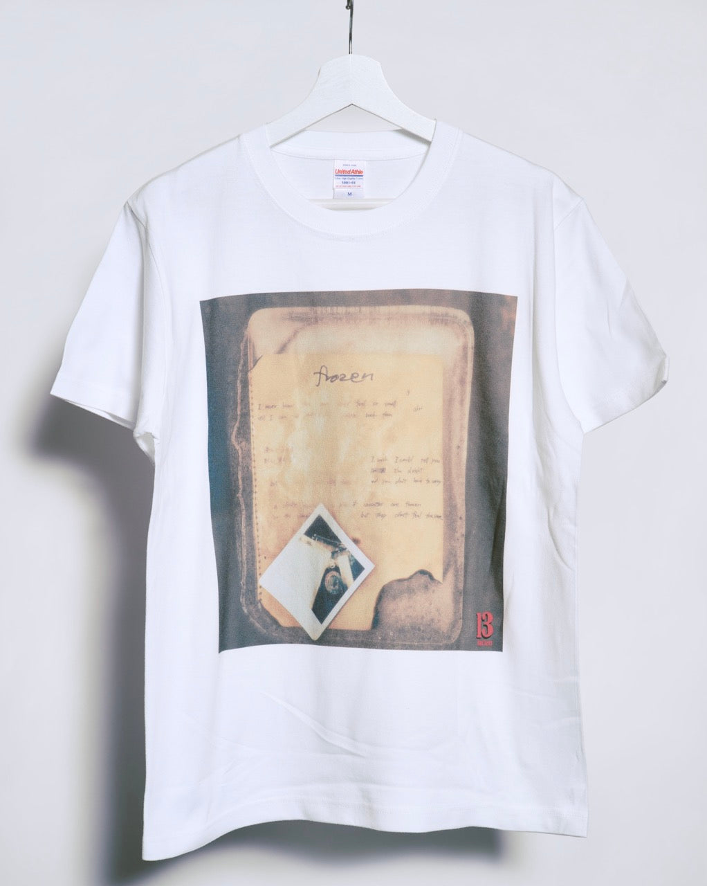 Rol3ert Tシャツ「frozen」ホワイト／ブラック